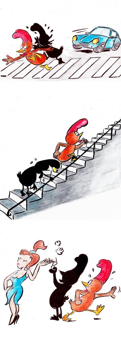 webzine,bd,gratuit,zébra,fanzine,bande-dessinée,strip,lola,aurélie dekeyser,hebdo,ombre,jeffrey,poulet