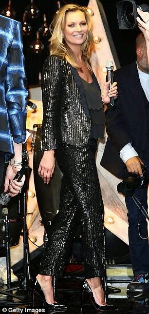 La soirée de lancement de la collection Kate Moss X TopShop à Oxford Circus hier...
