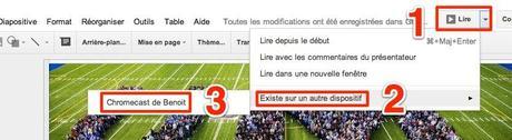 chromecast diffusion présentation google drive 2 Diffusez vos présentations Google Documents sur Chromecast