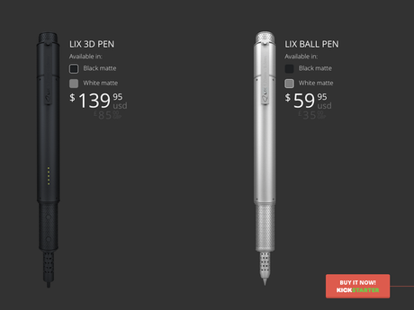 Ce stylo permet d'écrire dans les airs en créant des impressions 3D