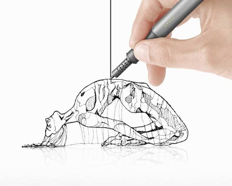 Ce stylo permet d'écrire dans les airs en créant des impressions 3D