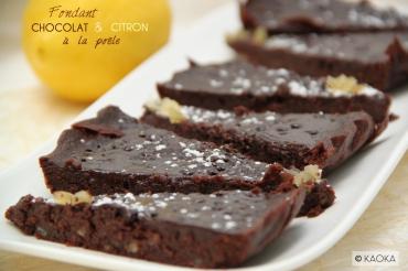 Recette bio : Fondant Chocolat bio & Citron (à la poêle)