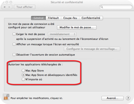 Comment activer Gate keeper Mac