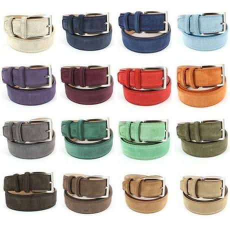 16 couleurs de ceintures en daim