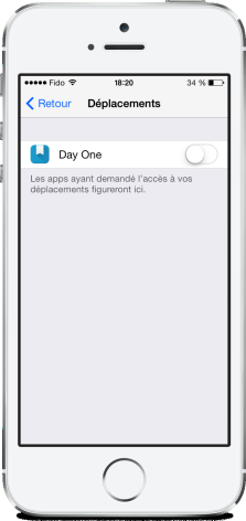 Securite iOS 7 déplacements