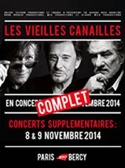 Hallyday Dutronc Mitchell à Bercy - DR