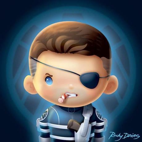 Illustrations de SuperHero en Version Bébé