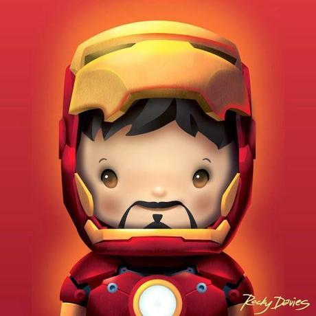 Illustrations de SuperHero en Version Bébé