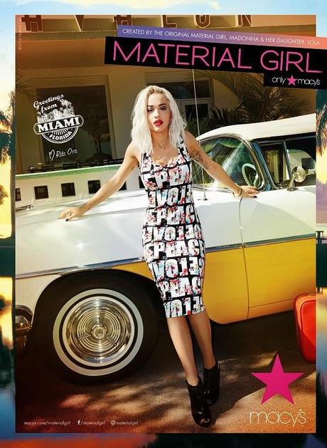 Rita Ora pour la Collection Material Girl 2014 de Madonna et Lourdes Ciccones