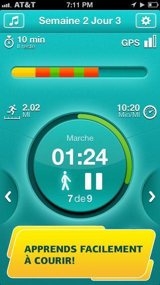 Cours 3 Km ! Programmes d'entraînements sportifs sur iPhone