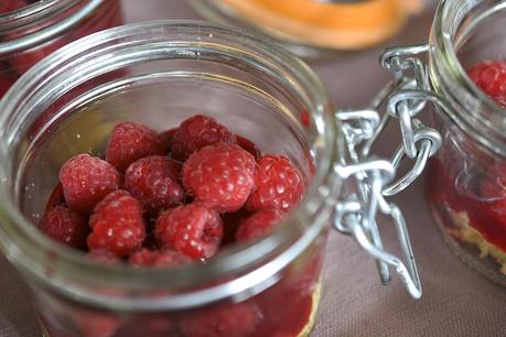 Verrine aux framboises