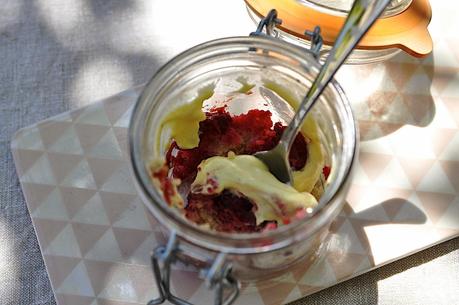 Verrine aux framboises