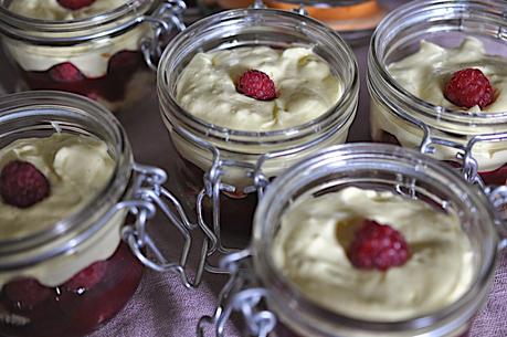 Verrine aux framboises