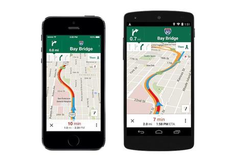 google maps mobile ios android navigation Mise à jour majeure de Google Maps pour iOS et Android