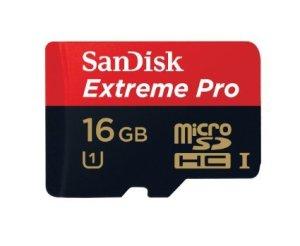 Promo éclair : 44% de réduction sur la Carte mémoire microSDHC UHS-I classe 10 16 Go Extreme Pro SanDisk SDSDQXP-016G-FFP