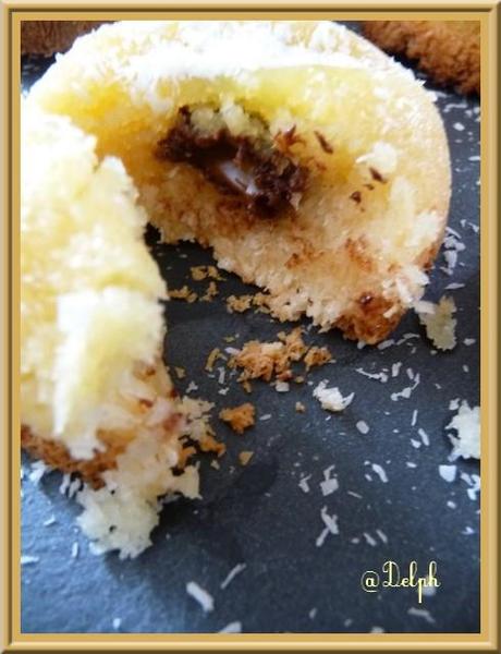 Moelleux congolais coeur chocolat