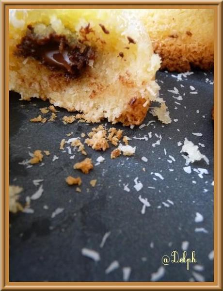 Moelleux congolais coeur chocolat