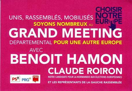 Benoit Hamon à Val-de-Reuil le 14 mai « pour une autre Europe »