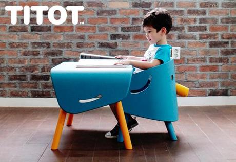 elephant chair and table children's furniture by titot 