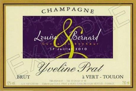 Dossier mariage - Le champagne Yveline Prat: un gage de qualité.