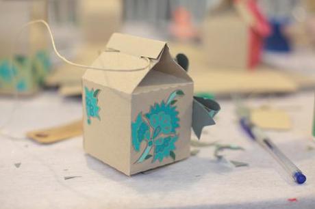 ~ Mon 2e atelier DIY à l’appartement créatif, biscuits et boîtes en carton kraft ~