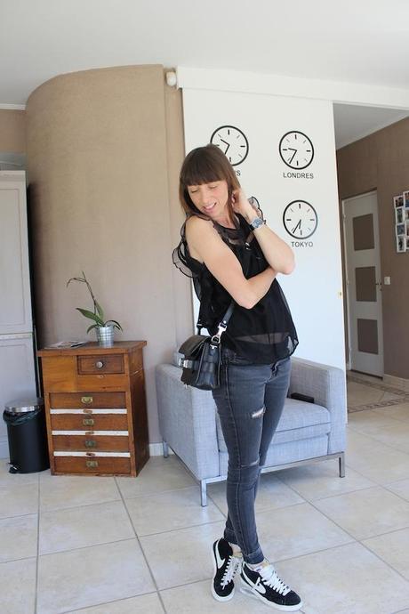 Froufrouté en Mango, blog mode, fashion blog, french blogger, fashion blogger, lisa marie diary, outfit, ootd, zara, mango, nike, blazer, ps11, proenza schouler