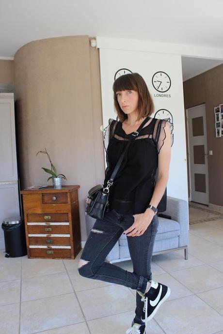 Froufrouté en Mango, blog mode, fashion blog, french blogger, fashion blogger, lisa marie diary, outfit, ootd, zara, mango, nike, blazer, ps11, proenza schouler