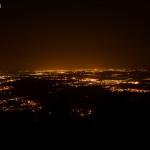 Bas-Rhin de nuit depuis les hauteurs (vue sur Obernai Erstein Molsheim...)