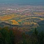 Vallée d'Alsace en automne, depuis le Mont ste-Odile