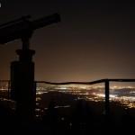 Vue sur la plaine alsacienne de nuit