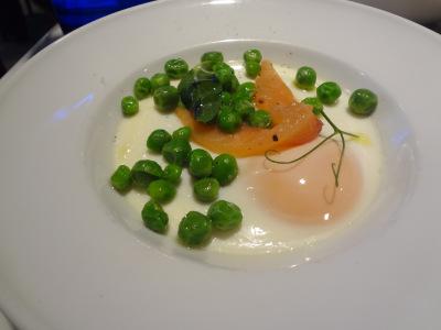 oeufs cocotte petits pois saumon