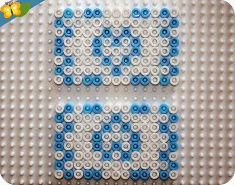 boite en perles Hama pour ranger ses stickers de la Reine des neiges