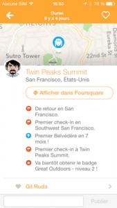 swarm foursquare2 e1400187562869 Avec Swarm, Foursquare remet de lavant le checkin et la géolocalisation de vos amis