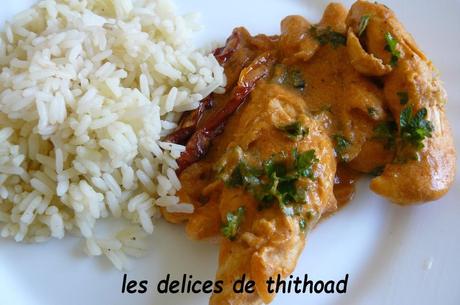 poulet sauce crémeuse aux tomates séchées 