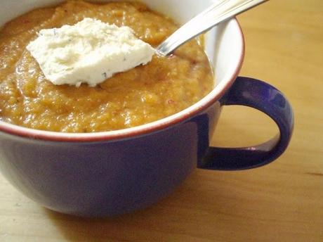 Soupe crue de courge