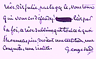 L'écriture de George Sand © CMN