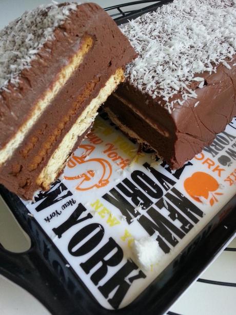 Terrine ganache chocolat, petits beurres