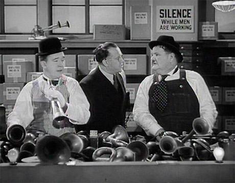 photo-Laurel-et-Hardy-en-croisiere-Saps-at-Sea-1940-1