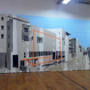 In progress 05, Vue d’exposition, 2,50mx6m, 2013. © Jean Denant. Courtesy Galerie Anne de Villepoix.