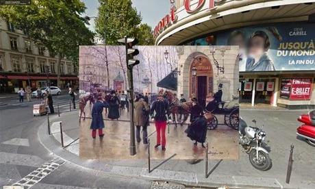 Des classiques de la peinture dans Google Street View - Photo montage