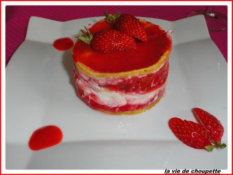 gâteau vanillé, fraises, rhubarbe-1997