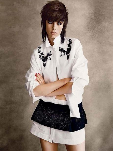 Edie Campbell shootée par Patrick Demarchelier  pour Vogue Japon – février 2014