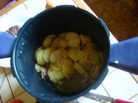  Pommes de terre aux lardons !!!cookeo