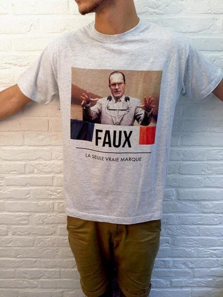 Les t-shirts CHIRAC de la marque FAUX - Paperblog