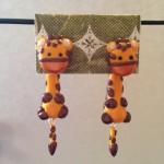 boucles d'oreilles girafes