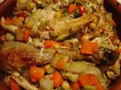Tajine Poulet légumes pour couscous marocain