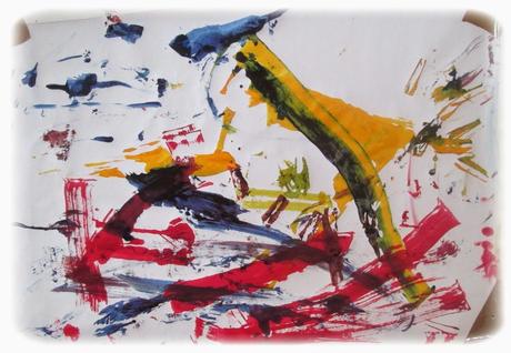 Peinture thé + colorant alimentaire