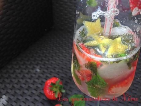 Mojito fraise sans alcool