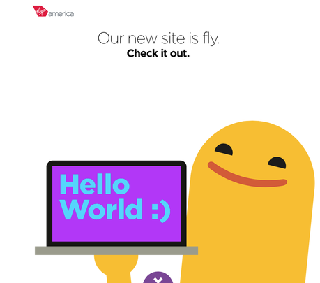 En image : Le nouveau site de Virgin America est arrivé