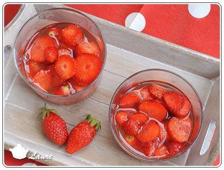 Soupe de fraise au miel